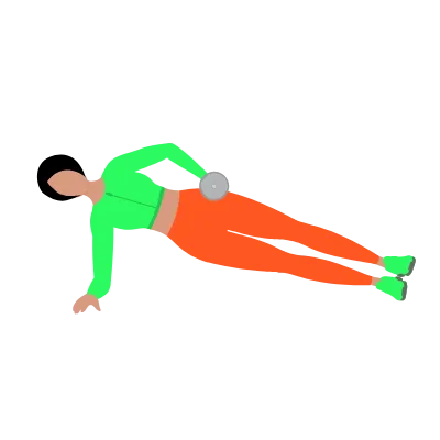 Plank boczny z hantlem