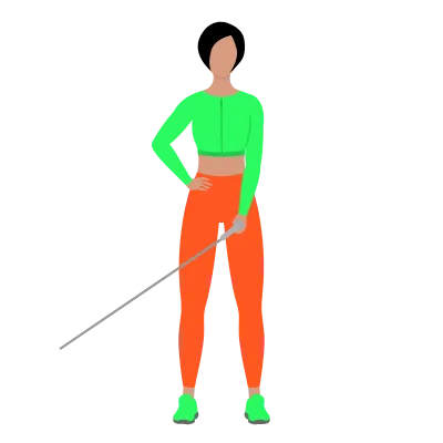 Wznosy ramienia bokiem z linką wyciągu jednorącz